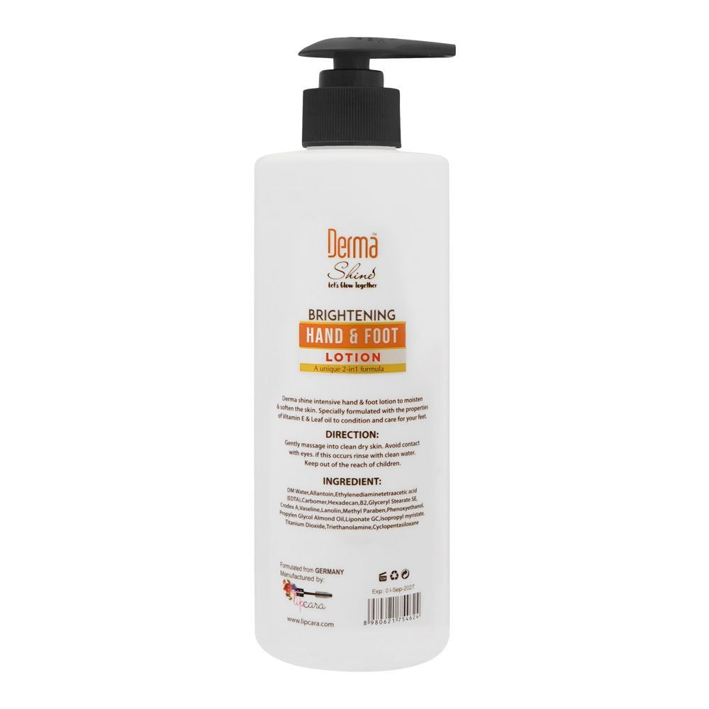 Derma Shine Brightening Hand & Foot Lotion, 396ml