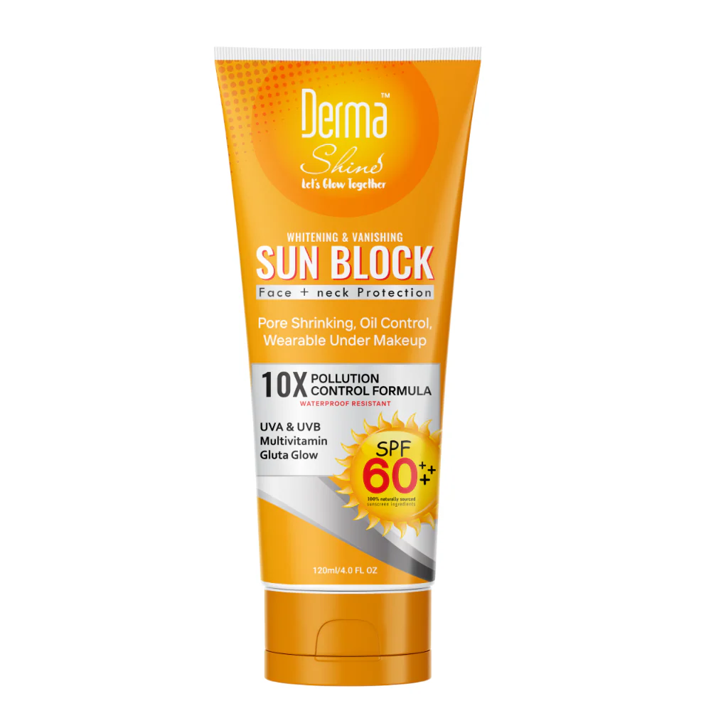 Derma Shine Sunblock SPF 60 Face & Neck 120ml