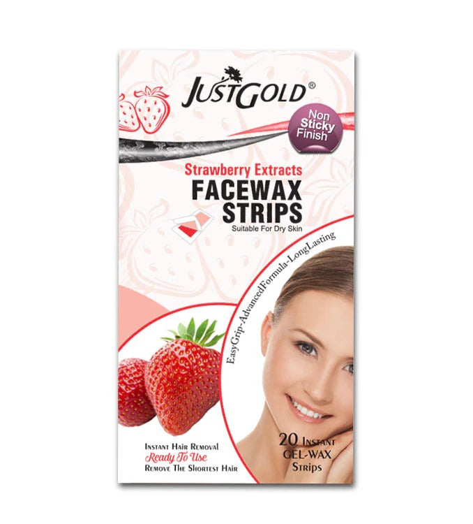 Face Wax Strips - Strawberry Extracts