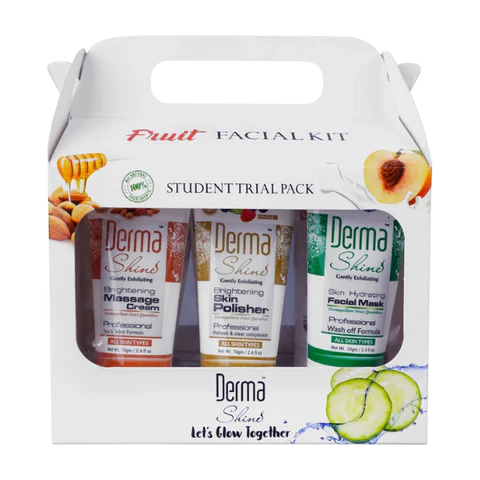 Derma Shine Fruit Facial Kit - Pack of 6  70ml