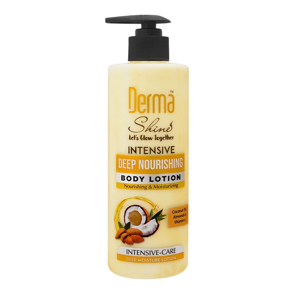 Derma Shine Coconut, Almond, Vitamin E deep nourishing Body Lotion