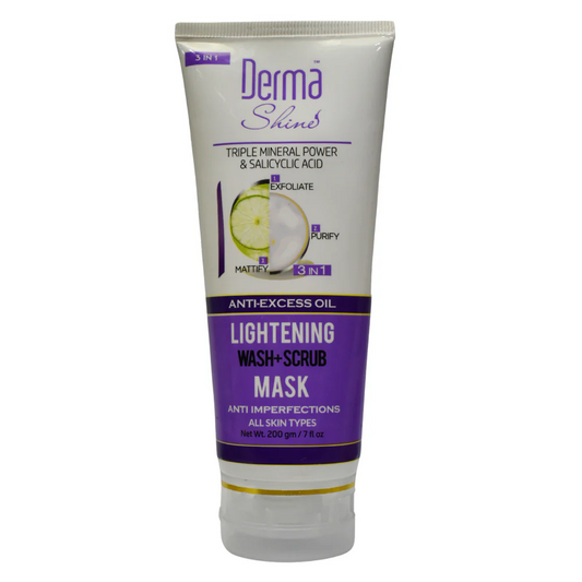 Derma Shine Lightening Wash+ Scrub+ Mask (3 in 1)